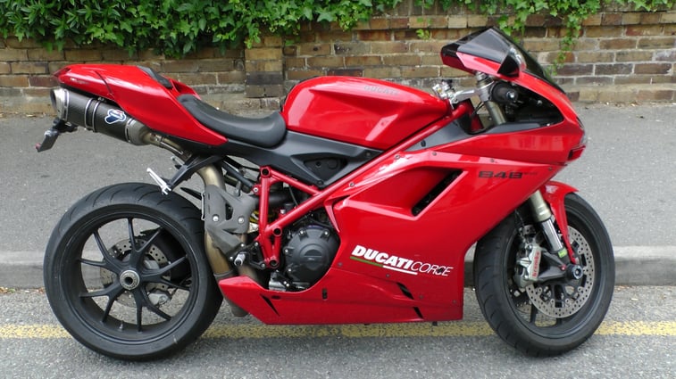 Troy Bayliss Moto Expo red ducati motorcycle