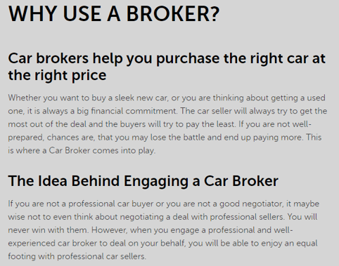 why use a vehicle broker (2)